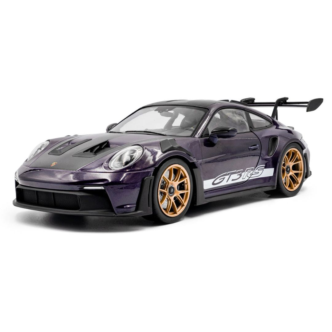 1:18 Porsche 911 Gt3 Rs Weissach Package Viola Purple Metallic 2024 By Solido