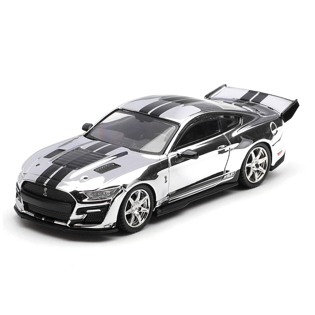 Shelby Gt500 Dragon Snake Concept Chrome Silver By Mini Gt -Mini GT - India - www.superherotoystore.com