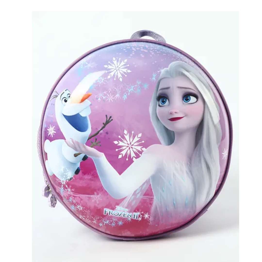 DISNEY FROZEN ROUND SHAPE HARDSHELL BAG - PURPLE by Mesuca -Mesuca - India - www.superherotoystore.com