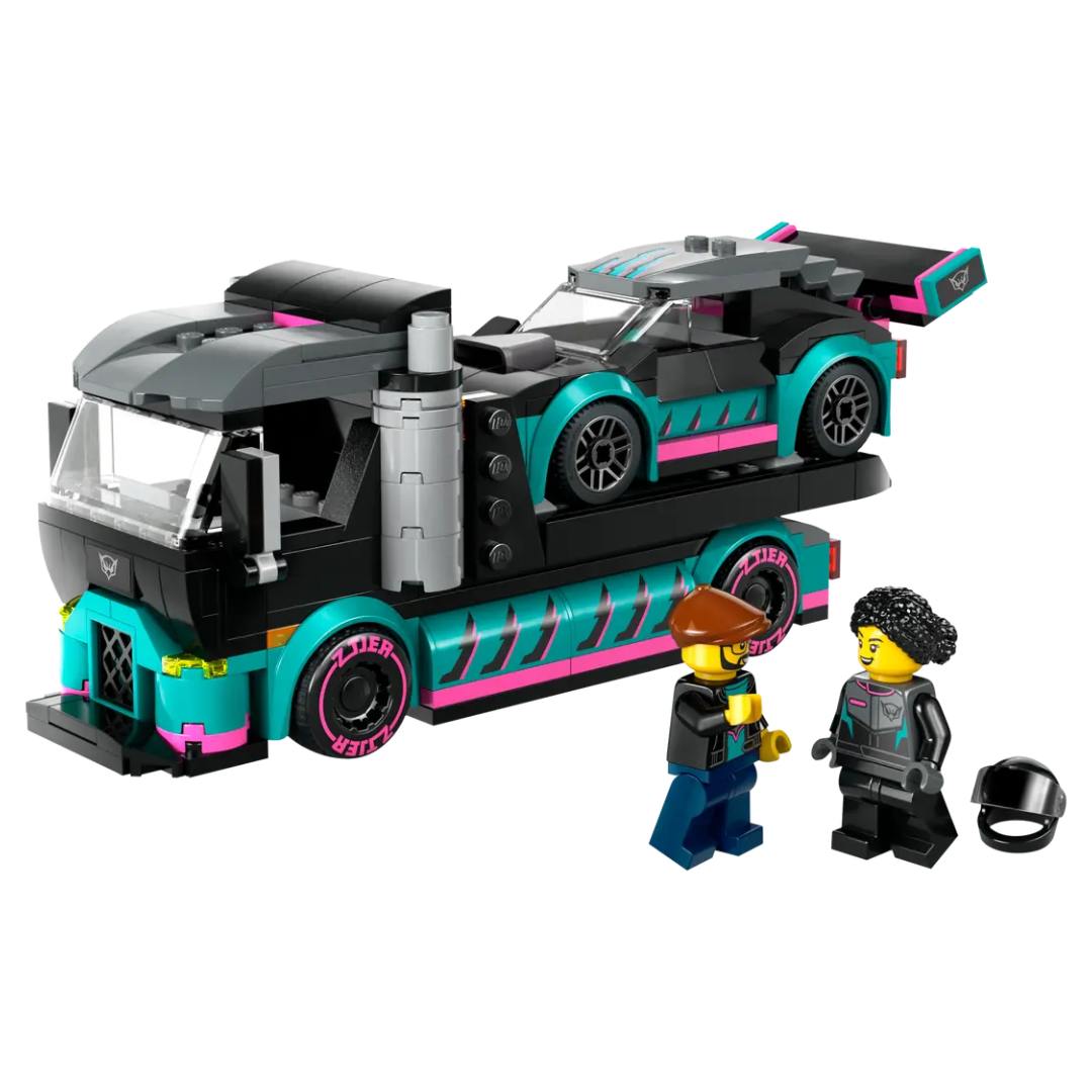 Lego City City Great Vehicles Race Car and Car Carrier Truck -Lego - India - www.superherotoystore.com