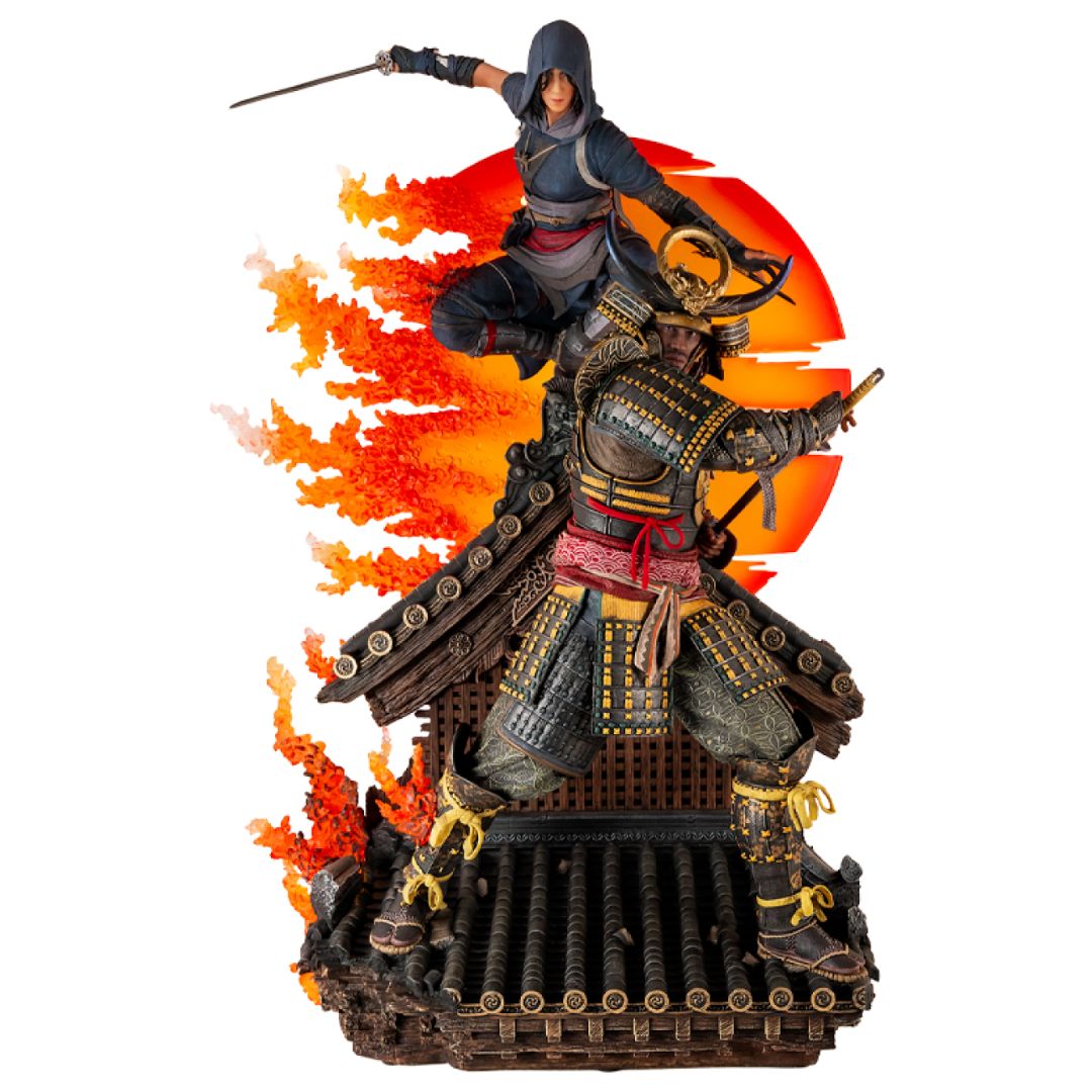 Assassin&#39;s Creed Animus Naoe &amp; Yasuke Statue By Pure Arts -Pure Arts - India - www.superherotoystore.com