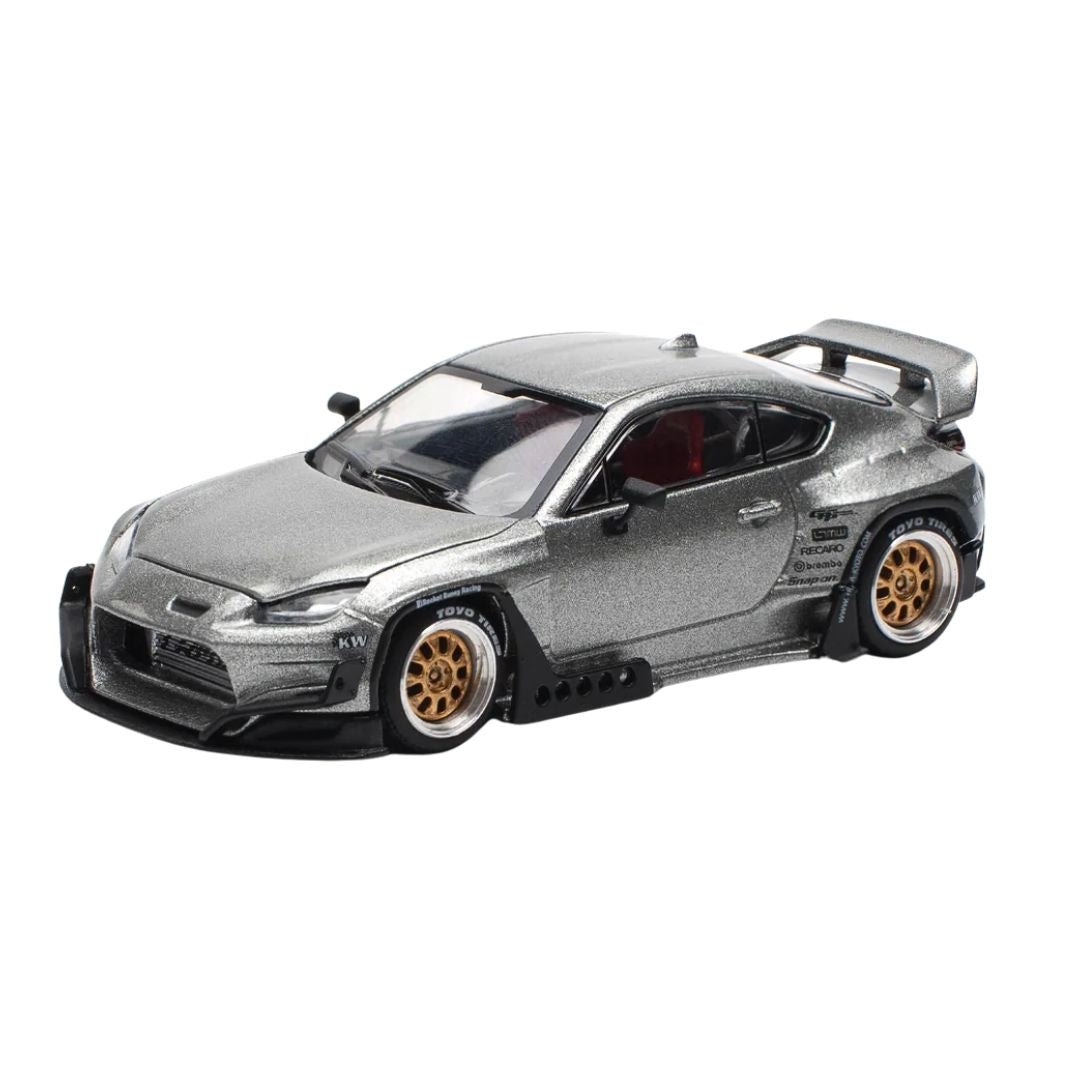 Pandem GR 86 Silver 1:64 Scale Diecast Car By Pop Race -Pop Race - India - www.superherotoystore.com