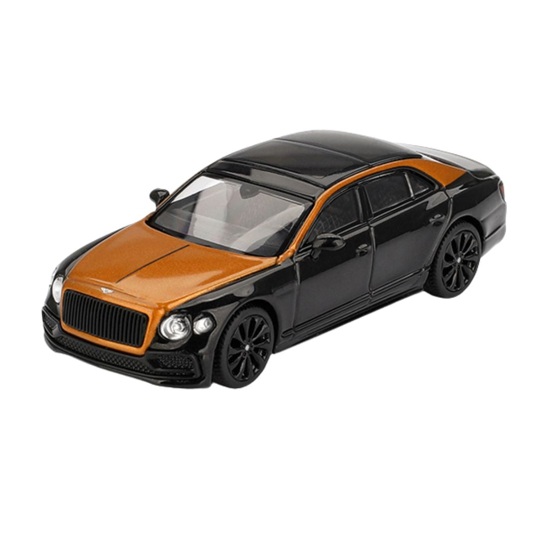 Orange Flame Bentley Flying Spur 1:64 Scale Die-Cast Car By Mini GT