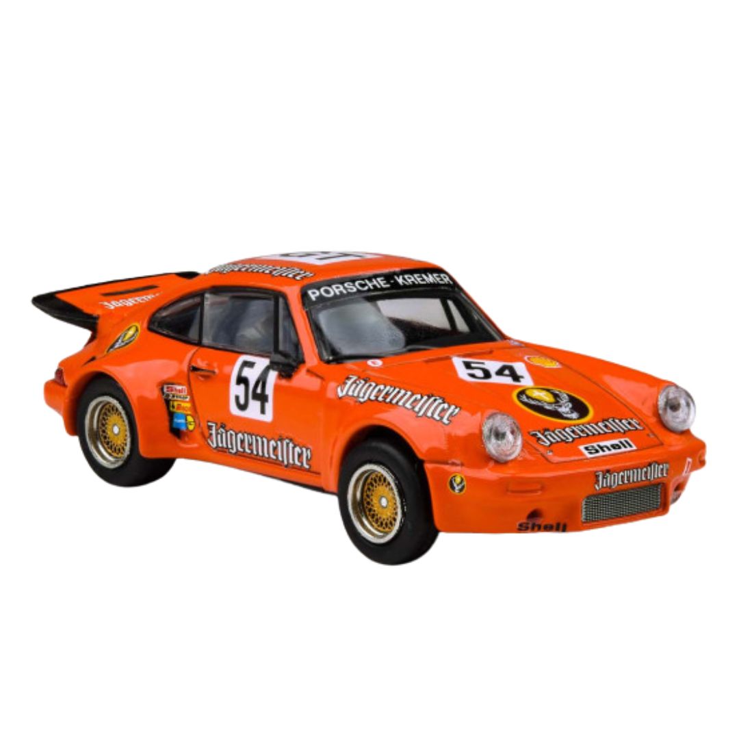 1975 Porsche 911 Carrera Rsr Kremer Racing Jagermeister Orange 1:64 By Para64