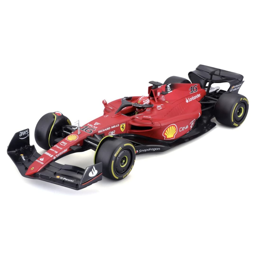F1 Ferrari -75 #16 Charles Leclerc 1:18 Scale Die-Cast Car 2022 Bburago -Bburago - India - www.superherotoystore.com