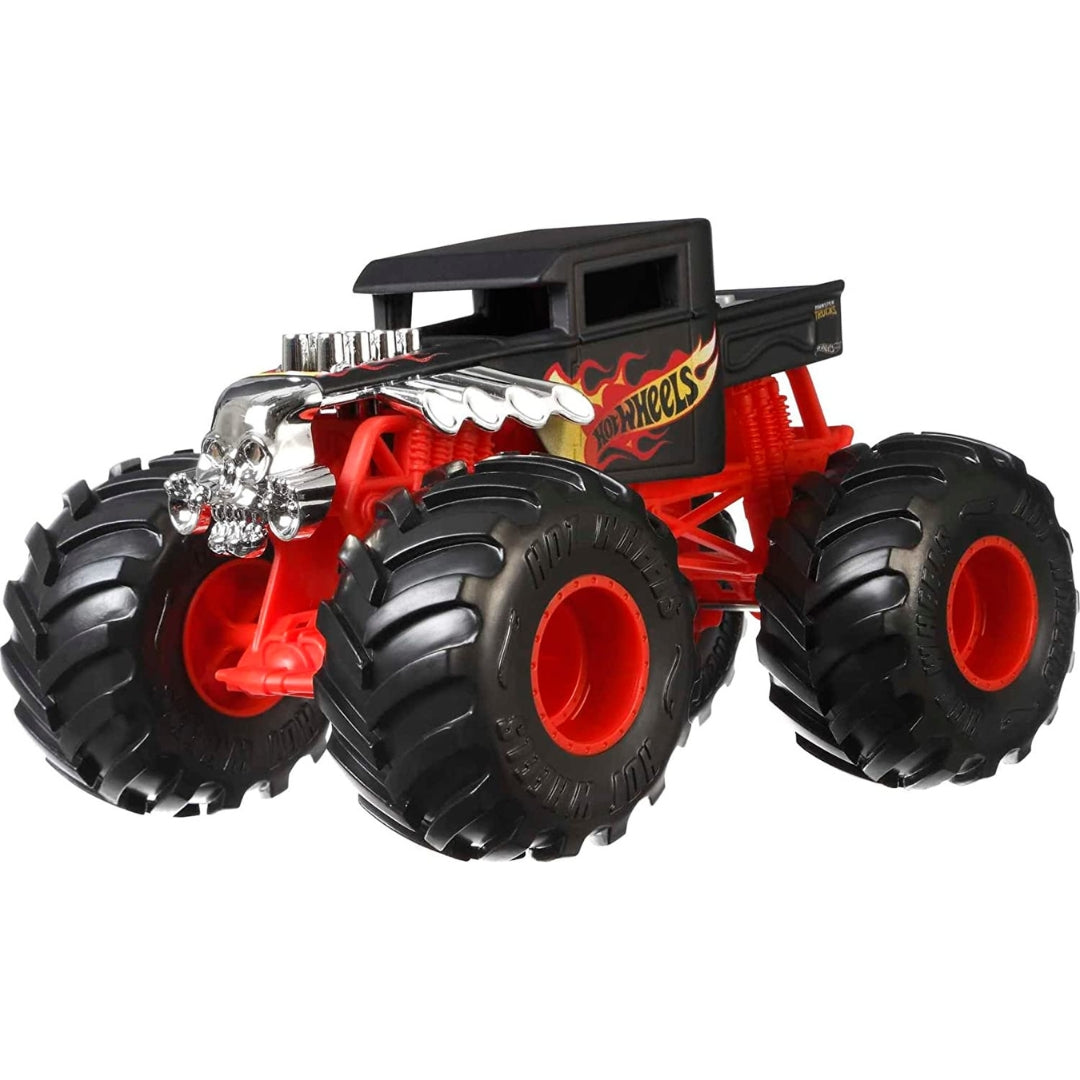 2023 Black 1:24 Scale Bone Shaker Monster Truck by Hot Wheels -Hot Wheels - India - www.superherotoystore.com