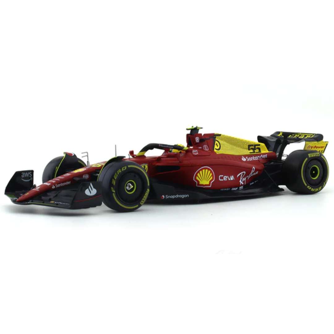 Ferrari F1-75 - Carlos Sainz Jr 1/24 Scale Die-cast Car By Bburago -Bburago - India - www.superherotoystore.com