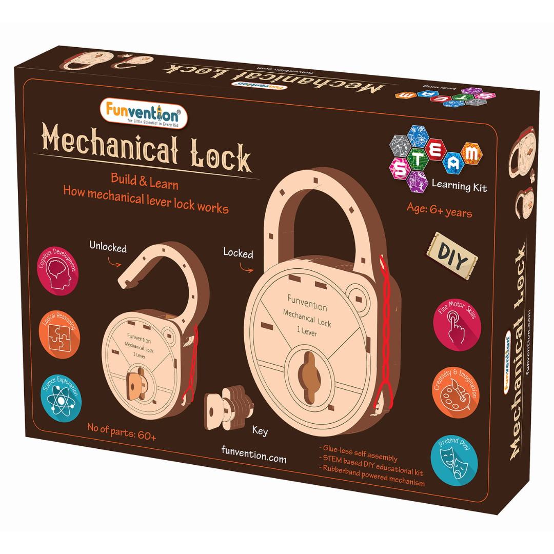 Mechanical Lock - DIY  Working Lock Model -Funvention - India - www.superherotoystore.com