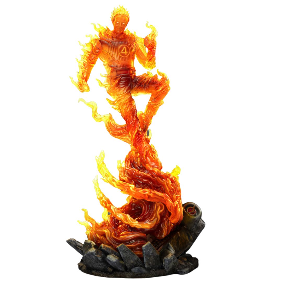 Human Torch Art Scale Statue By Iron Studios -Iron Studios - India - www.superherotoystore.com