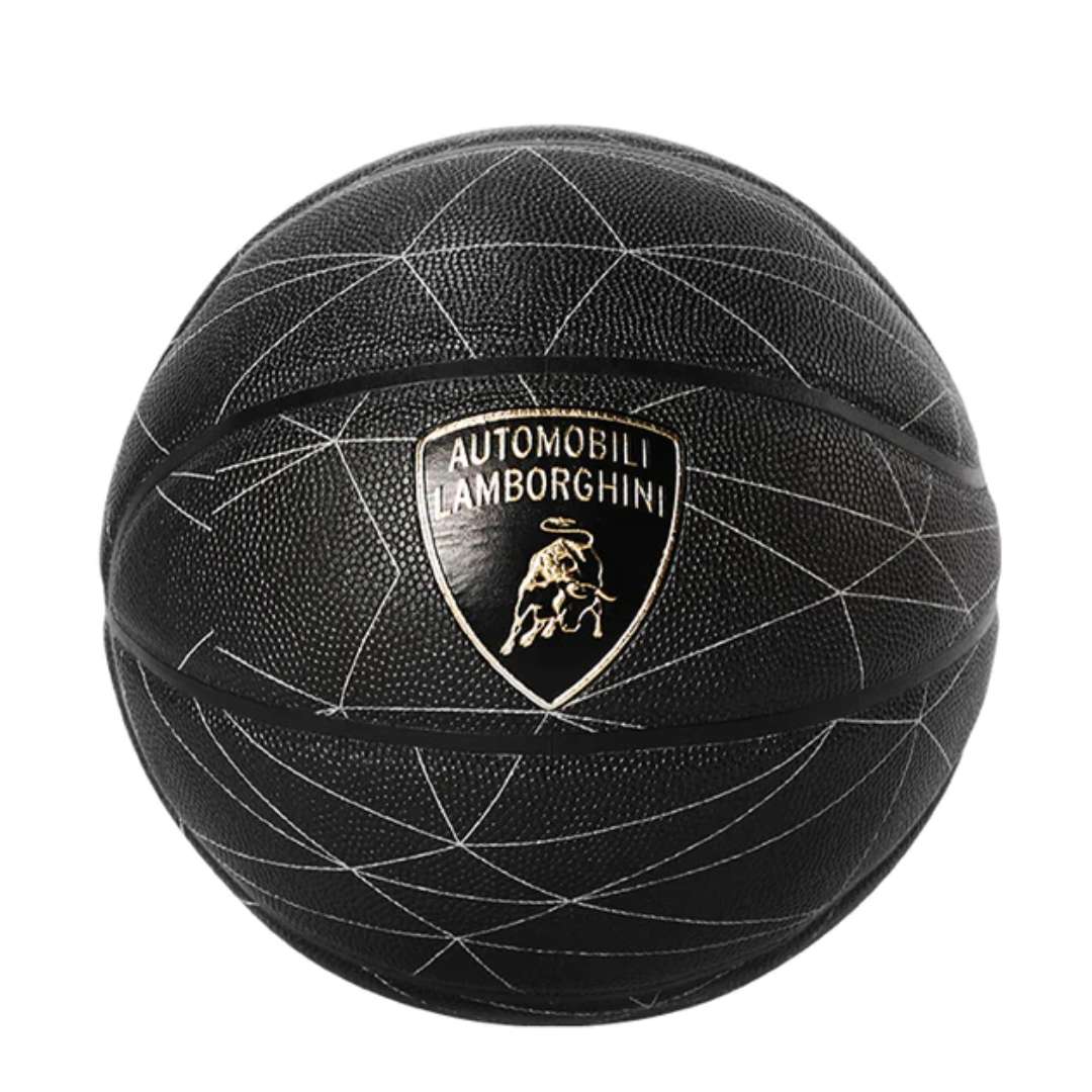 LAMBORGHINI RUBBER BASKETBALL BLACK Size 7 by Mesuca -Mesuca - India - www.superherotoystore.com