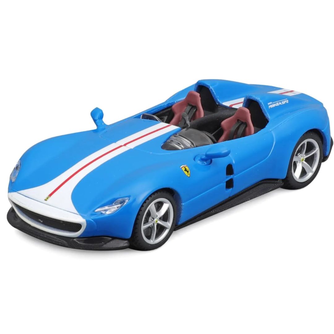 Blue Ferrari Monza SP2 1:43 Scale Die-Cast car by Bburago -Bburago - India - www.superherotoystore.com
