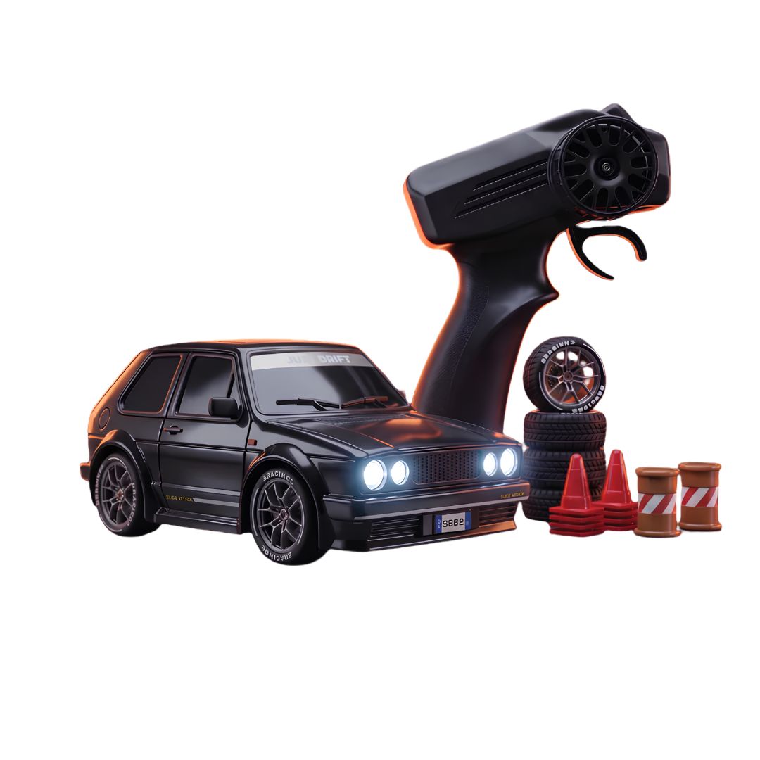 Zipp – Remote Control Drifter 1:24 Scale Ecomm Packaging Only Black Car By Legend Of Toys