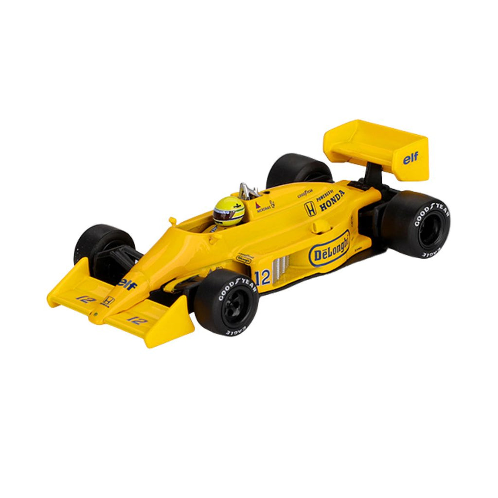Lotus 99T Monaco Gp 1987 Winner #12 Ayrton Senna (Diecast Car) 1/64 Sc