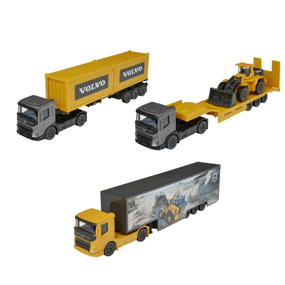 Volvo Transporter 3 Diecast Trucks Assortment By Majorette By Majorette