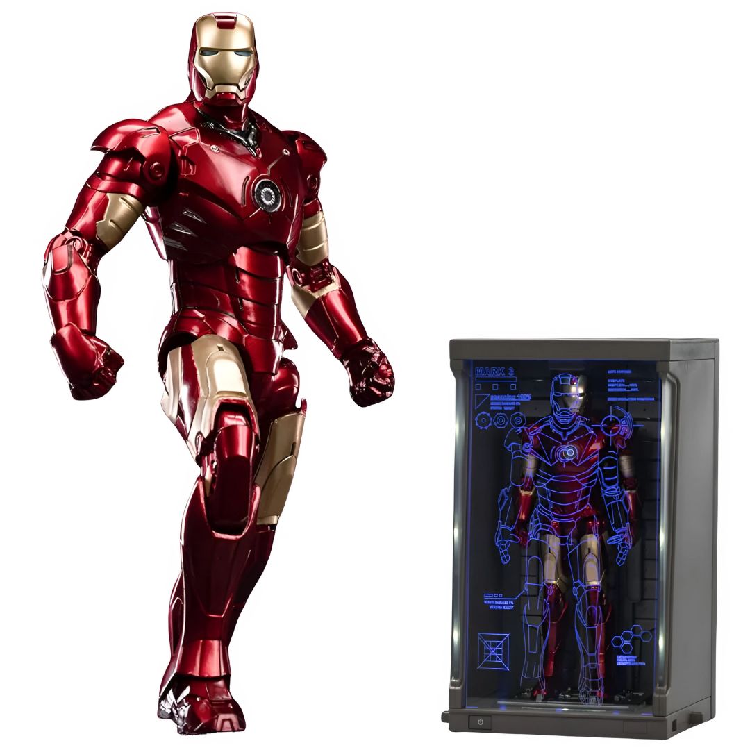 Iron Man Mk3 + Hall Of Amor With Hologram Effectaction Figure By Zd Toys