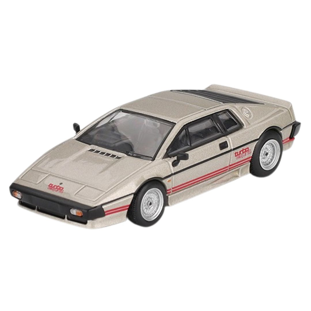 Metallic Silver Lotus Esprit Turbo 1:64 Scale Die-Cast Car By Mini GT