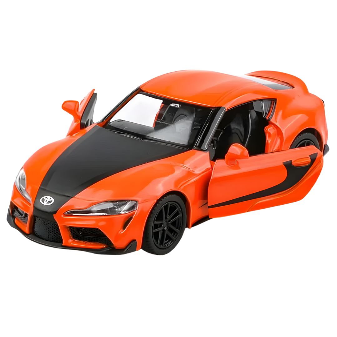 2020 Orange Toyota Supra 1:32 Scale Die-Cast Car By RMZ