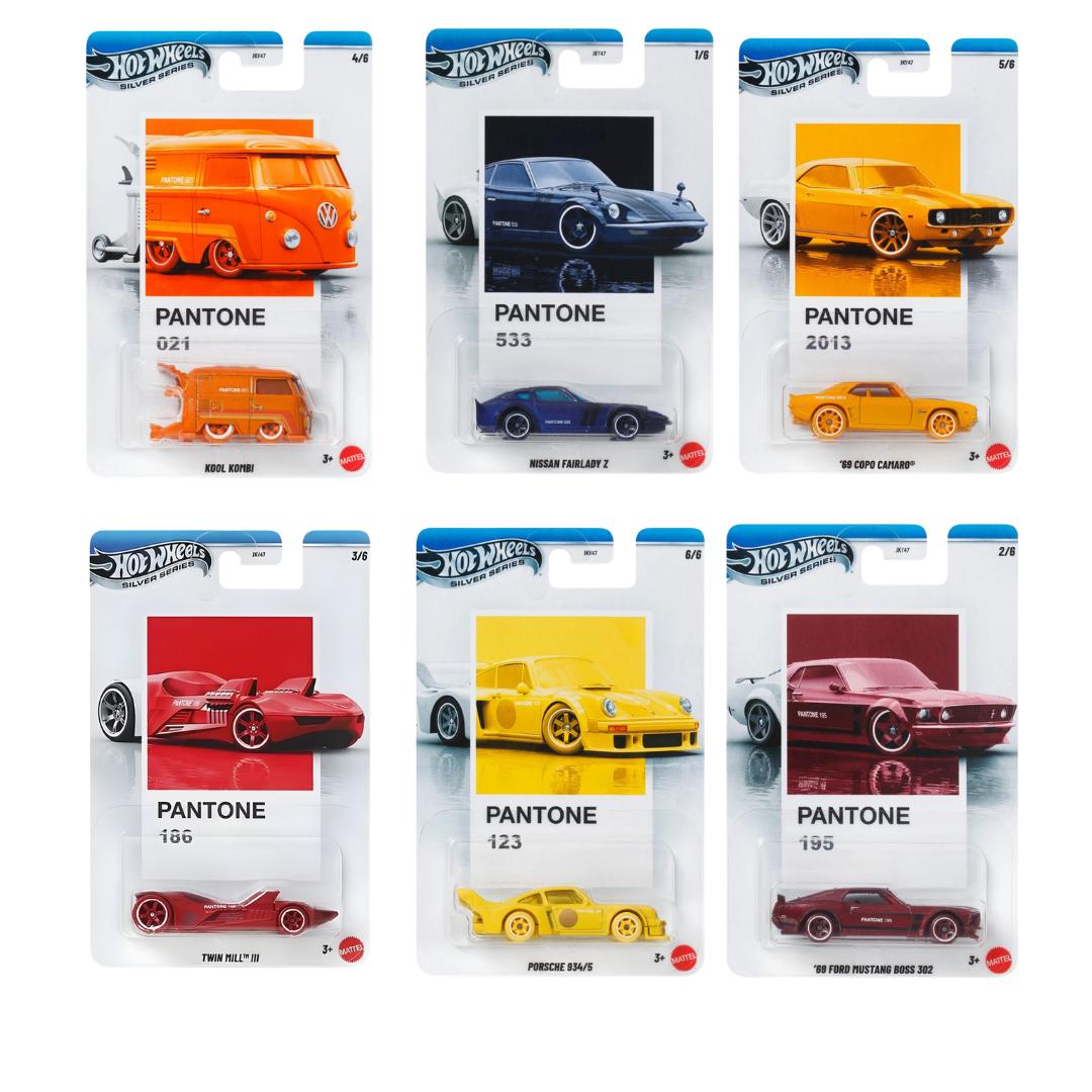Hot Wheels 1:64 Scale Mix Set 3 (Pantone)
