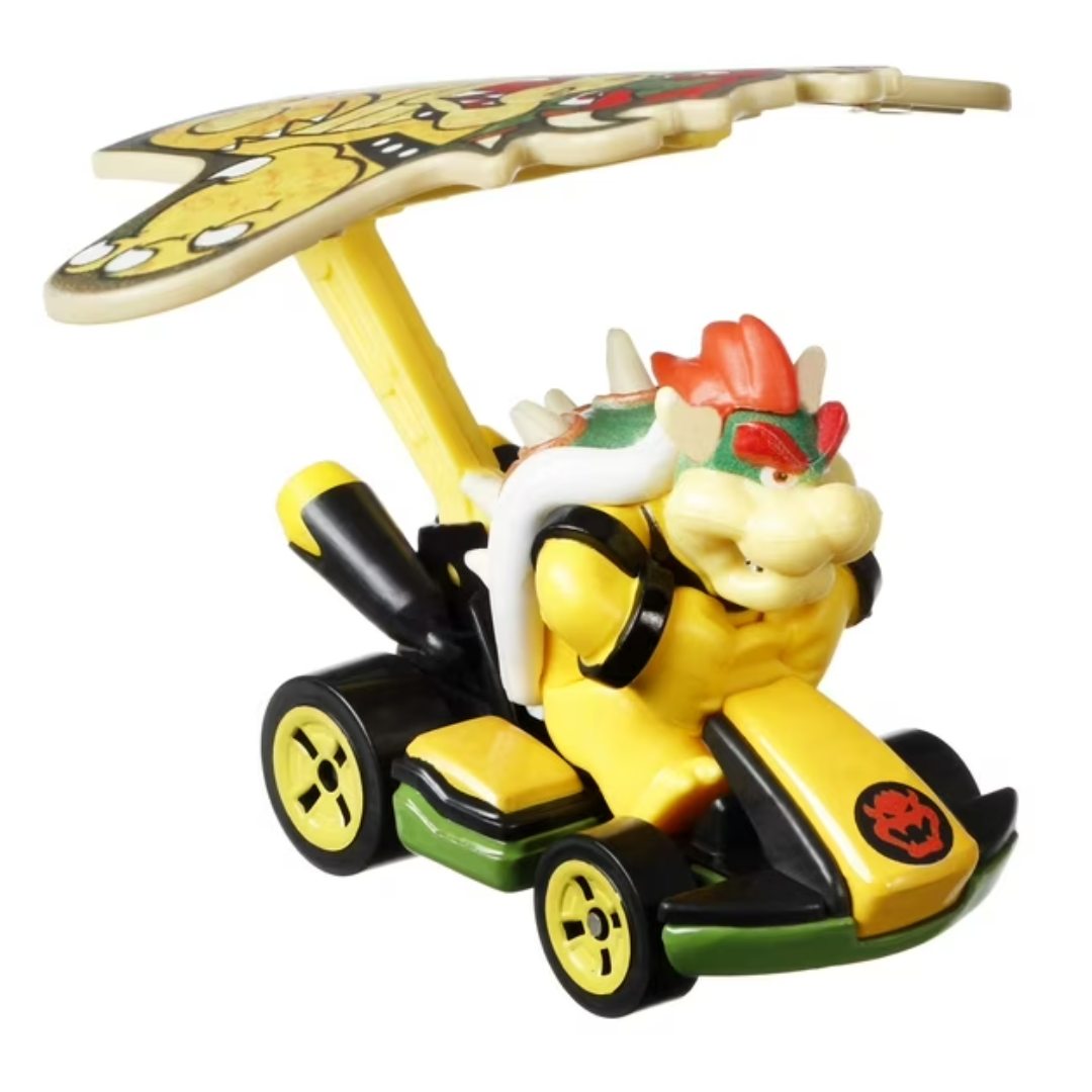 Mario Kart Bowser Standard Kart + Bowser Kite Die-Cast Car By Hot Wheels -Hot Wheels - India - www.superherotoystore.com