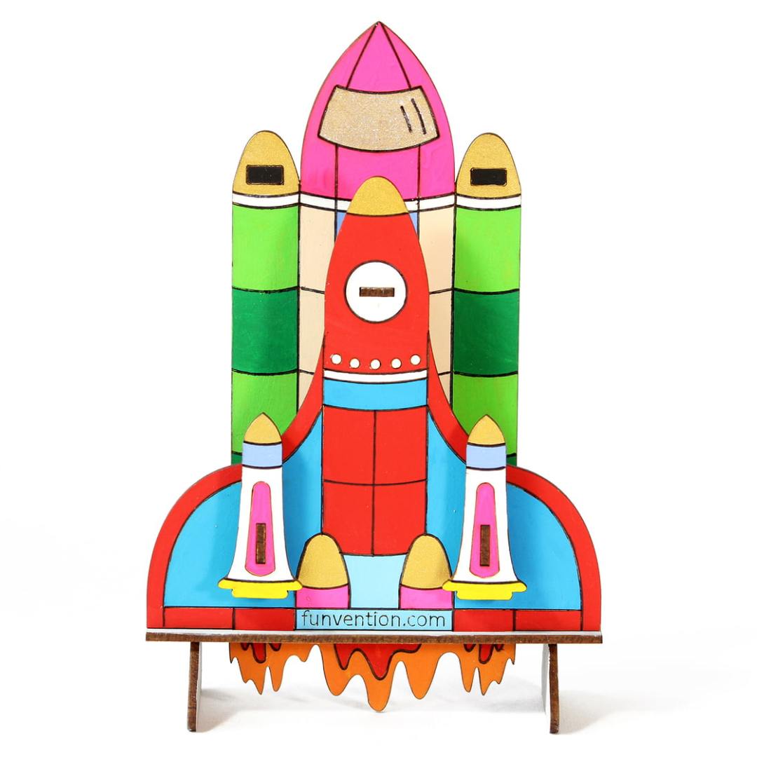 3D Coloring Model - Space Shuttle -Funvention - India - www.superherotoystore.com