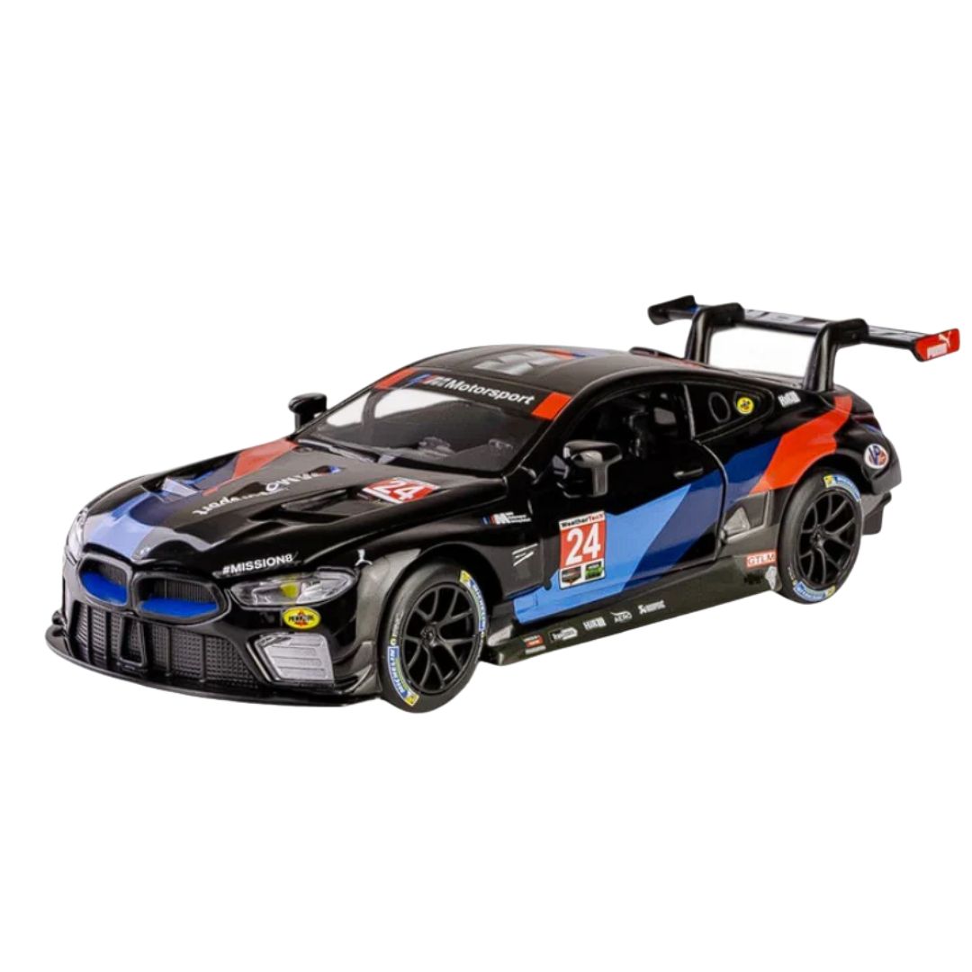 Black BMW M8 GTE 2018 1:32 Scale Die-Cast Car By RMZ -RMZ - India - www.superherotoystore.com