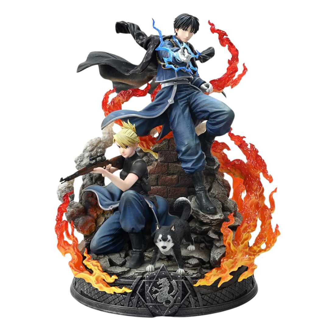 Fullmetal Alchemist Roy Mustang & Riza Hawkeye Dx Regular Version statue By Prime1 Studios -Prime 1 Studio - India - www.superherotoystore.com