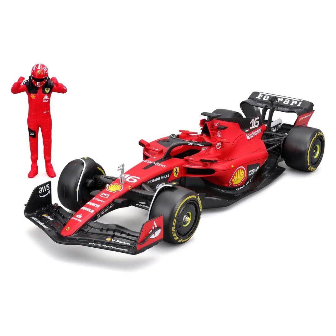 2023 Ferrari SF-23 Charles Leclerc Formula 1 1:24 Scale Die Cast Car with Pilot by Bburago -Bburago - India - www.superherotoystore.com
