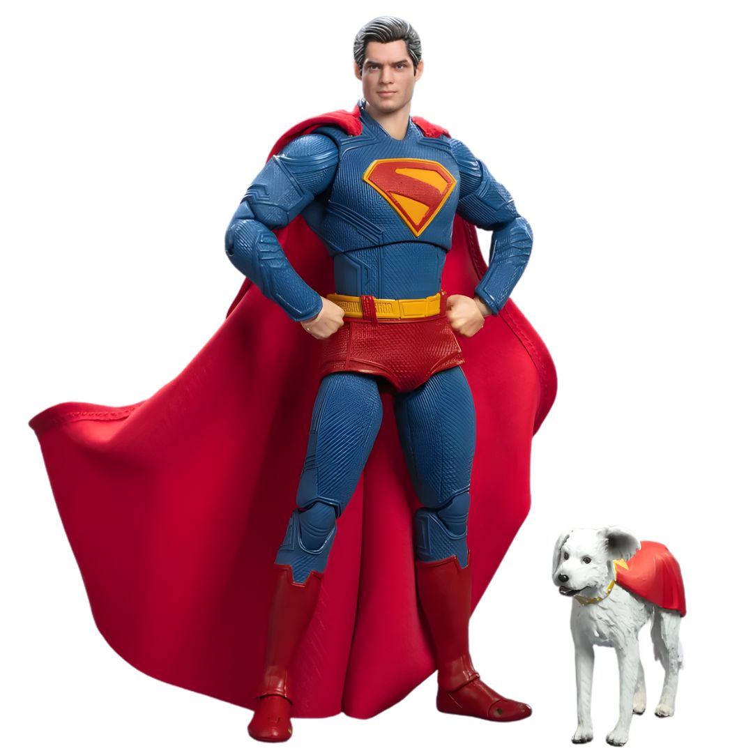 Superman and Krypto Deluxe Action Figure (Superman 2025) By Fondjoy
