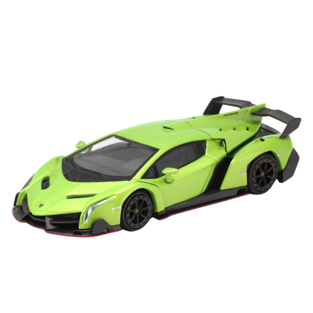 Lamborghini Veneno Verde Ithaca 1:64 Diecast Model Car By Trends Hobby ...