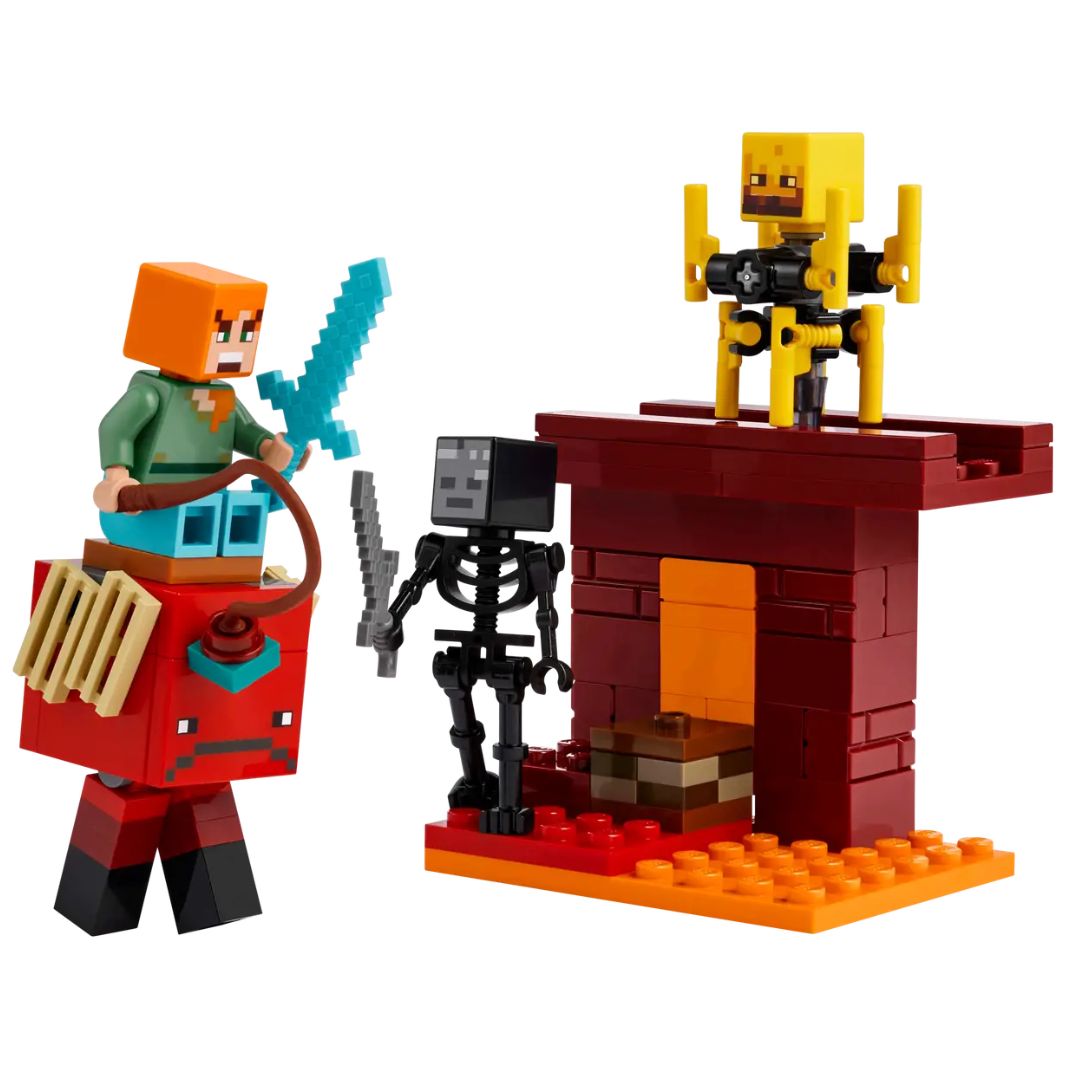 Minecraft The Nether Lava Battle By Lego -Lego - India - www.superherotoystore.com
