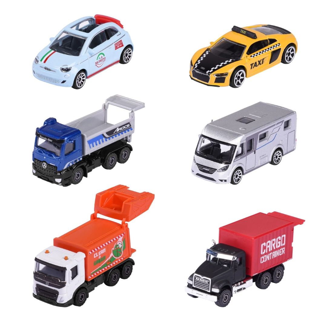 City 6 Diecast Cars Assortment By Majorette By Majorette