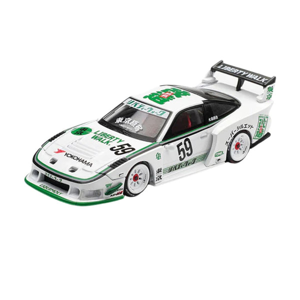 MINI GT NISSAN 180SX Liberty Walk202610個 Nissan Lb-Super Silhouette 180Sx White By Mini Gt