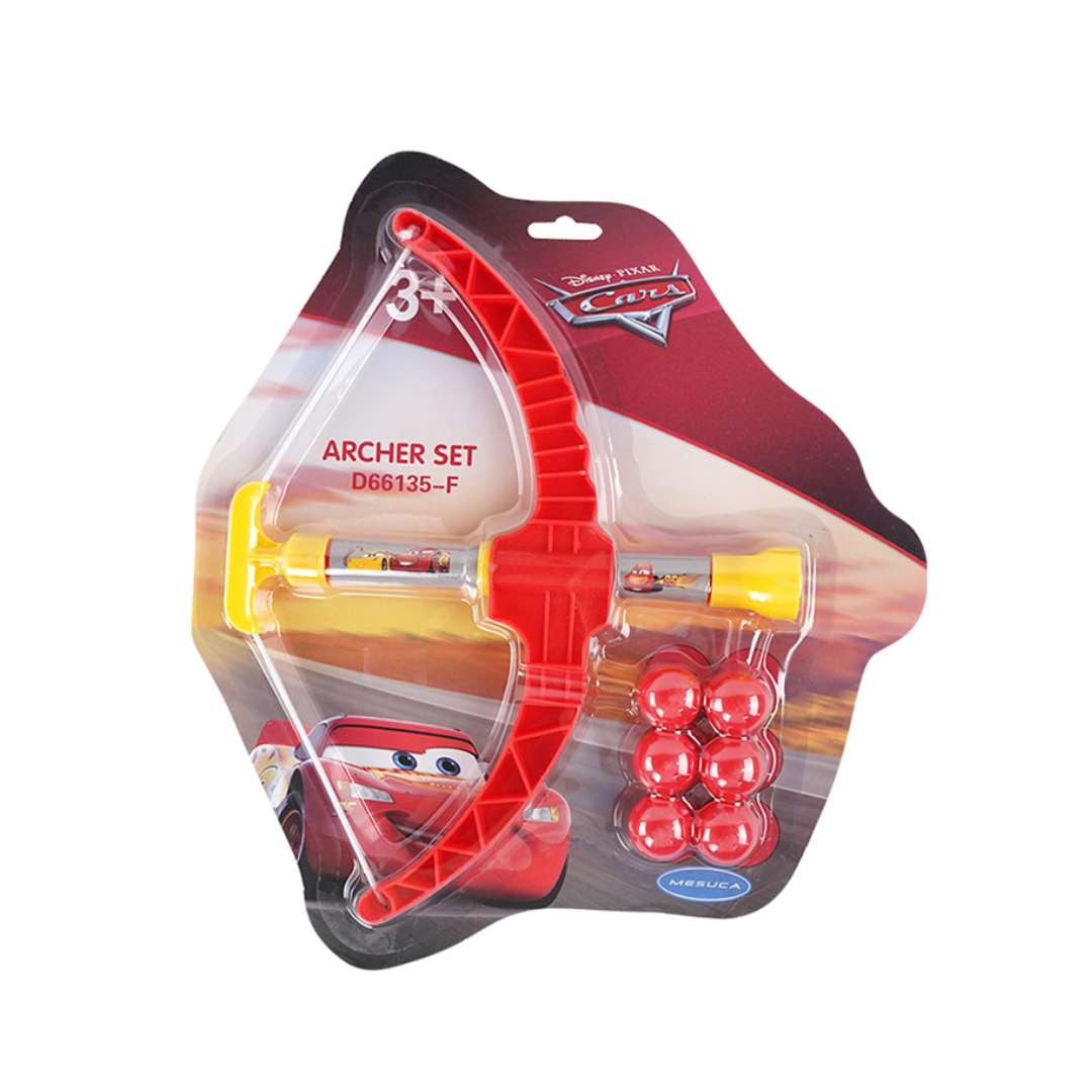 DISNEY PIXAR CARS ARCHERY SET BOW AND ARROW WITH BALLS by MESUCA -Mesuca - India - www.superherotoystore.com