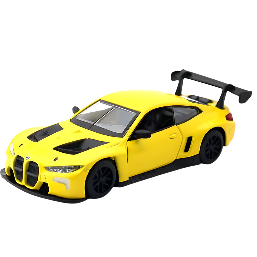 Yellow BMW M4 GT3 1::43 Scale Die-Cast Car By MSZ -MSZ - India - www.superherotoystore.com