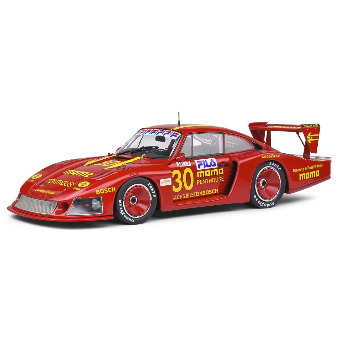 Red 1981 Porsche 935 DRM MORETTI #30 1:18 Scale die-cast car by Solido -Solido - India - www.superherotoystore.com