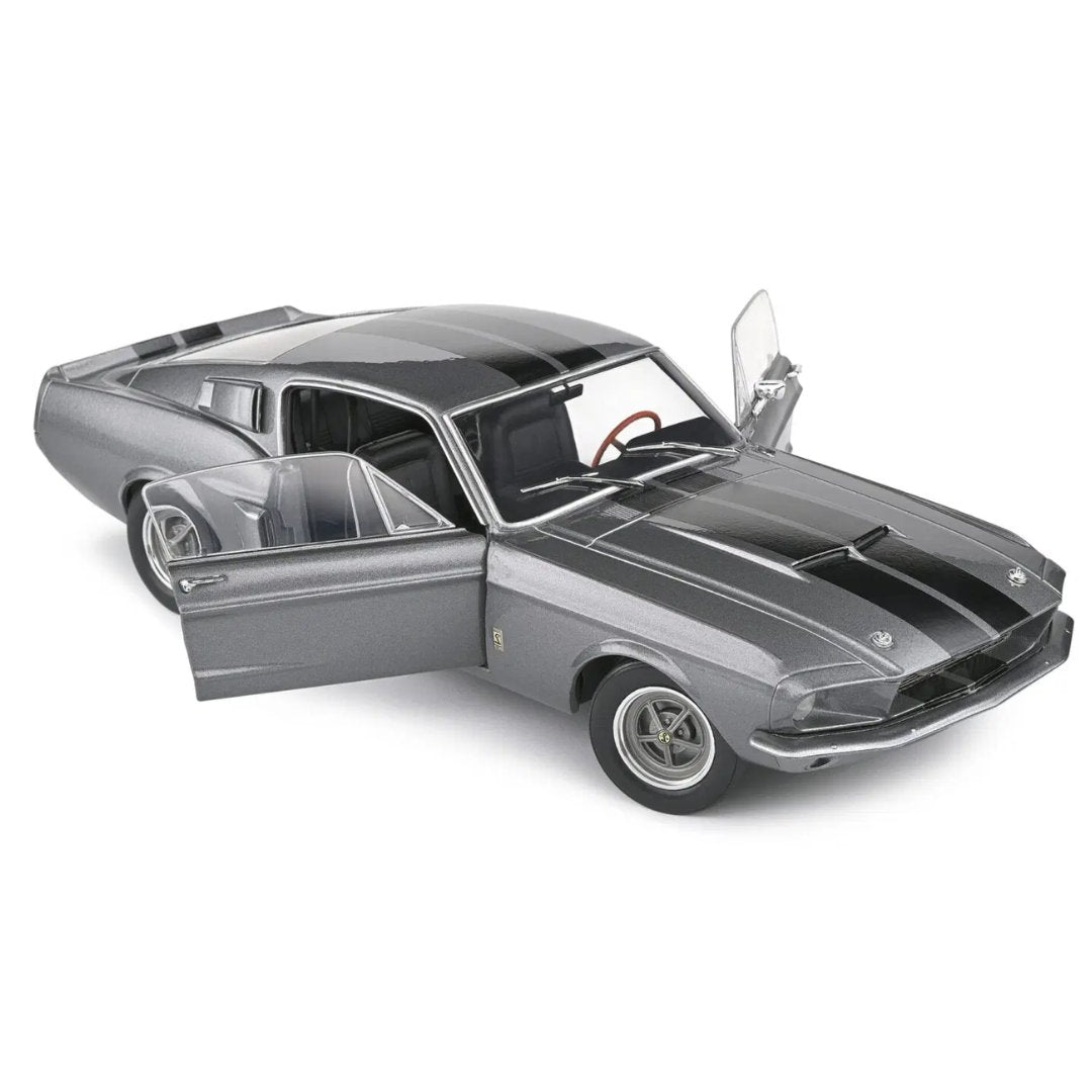 Grey 1967 Ford Shelby Mustang GT500 1:18 Scale die-cast car by Solido -Solido - India - www.superherotoystore.com
