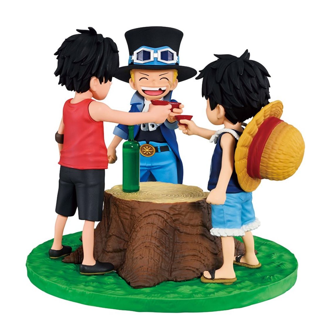 One Piece Ace, Sabo And Luffy Dramatic Memories Revible Moment Ichibansho Statue By Bandai