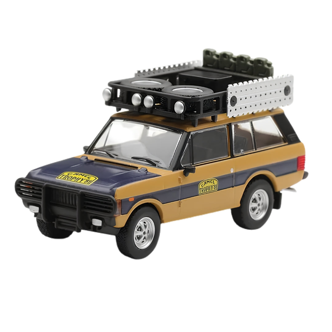 Range Rover 1981 Camel Trophy Sumatra Nsudmann Fhofmann 1:64 Scale Die-Cast Car By Mini Gt
