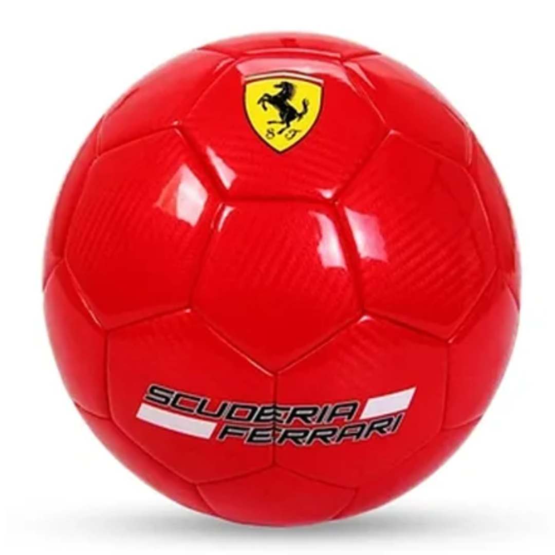 FERRARI LAMINATED SOCCER BALL Size 5 by Mesuca -Mesuca - India - www.superherotoystore.com