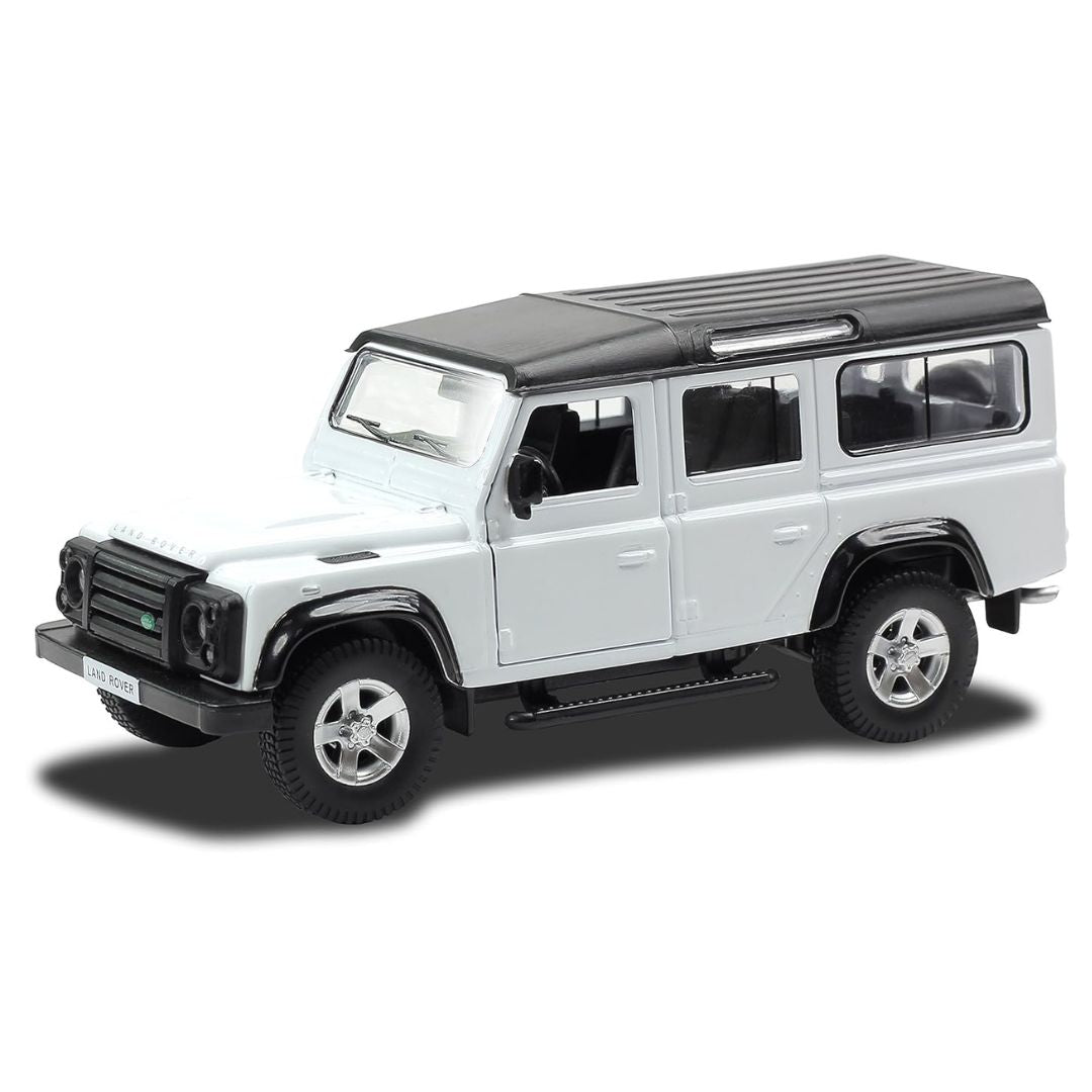 White Land Rover Defender 1:43 Scale Die-Cast Car By RMZ