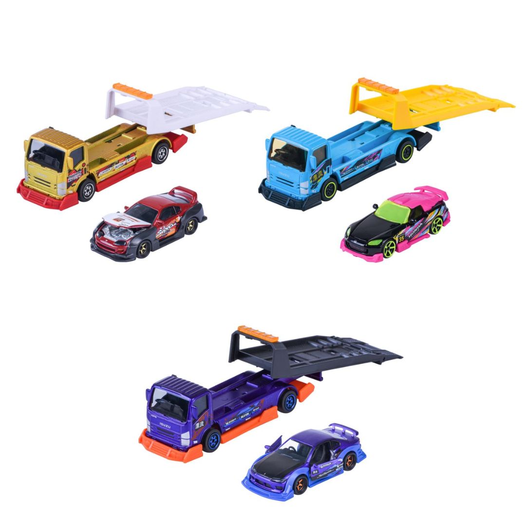 JDM Legends Tuning Transporter Isuzu NPR & Honda S2000 1:64 Scale Die-Cast Car Set By Majorette -Majorette - India - www.superherotoystore.com