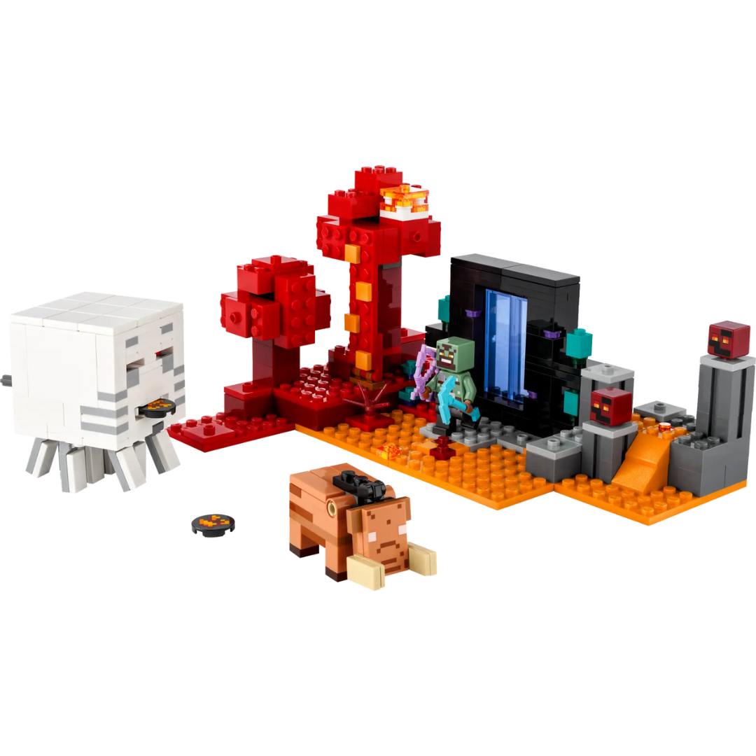 Lego Minecraft The Nether Portal Ambush -Lego - India - www.superherotoystore.com