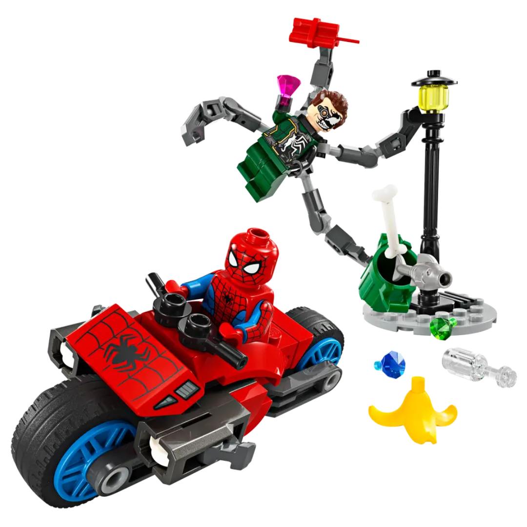 Lego Super Heroes Marvel Motorcycle Chase: Spider-Man vs. Doc Ock -Lego - India - www.superherotoystore.com