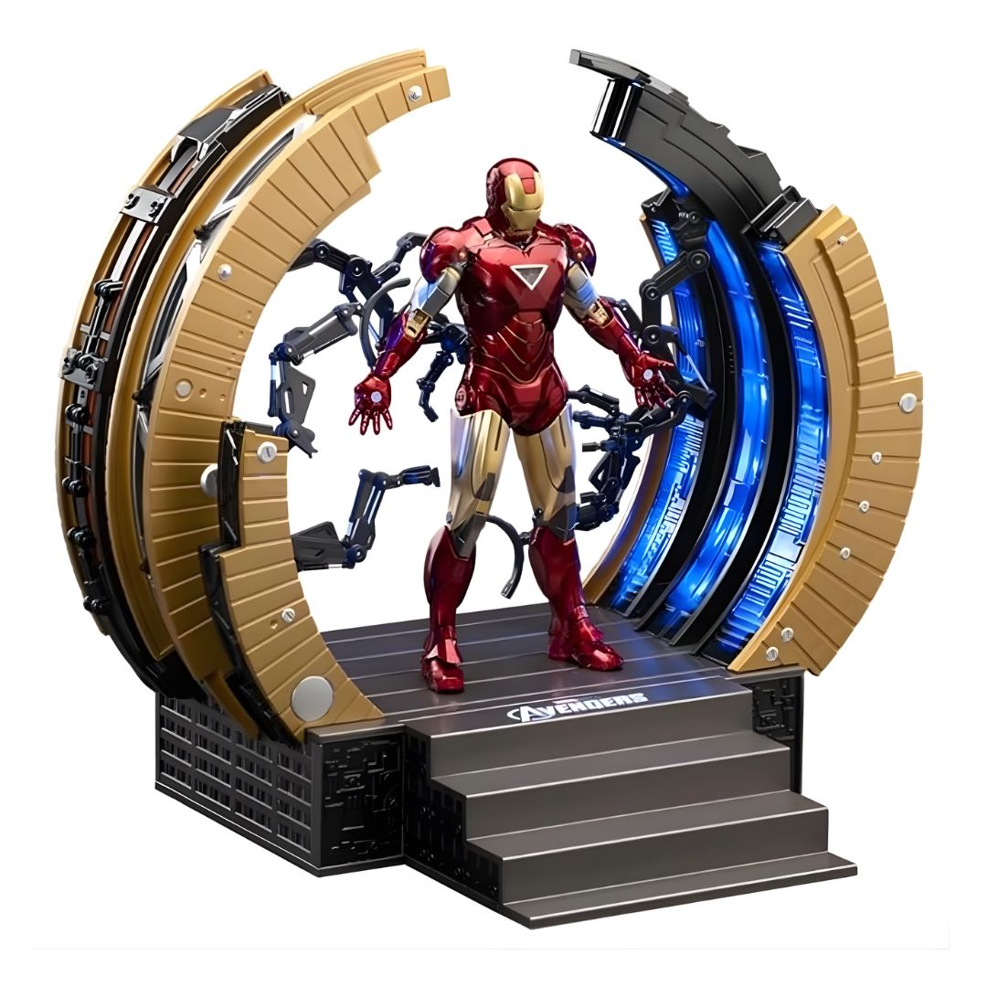 Iron Man Mark 6 &amp; Suit Up Gantry By Zd Toys -ZD Toys - India - www.superherotoystore.com