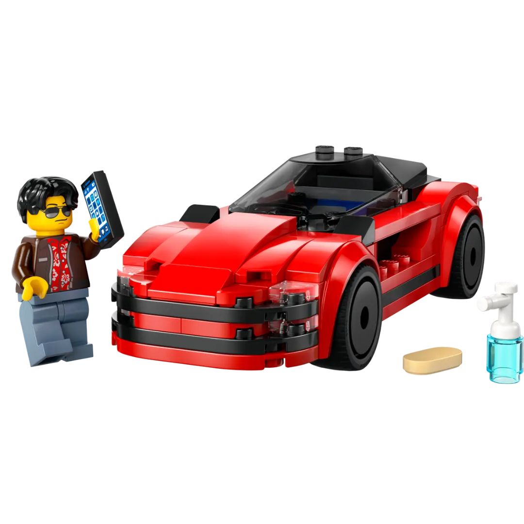 Red Sports Car By Lego -Lego - India - www.superherotoystore.com