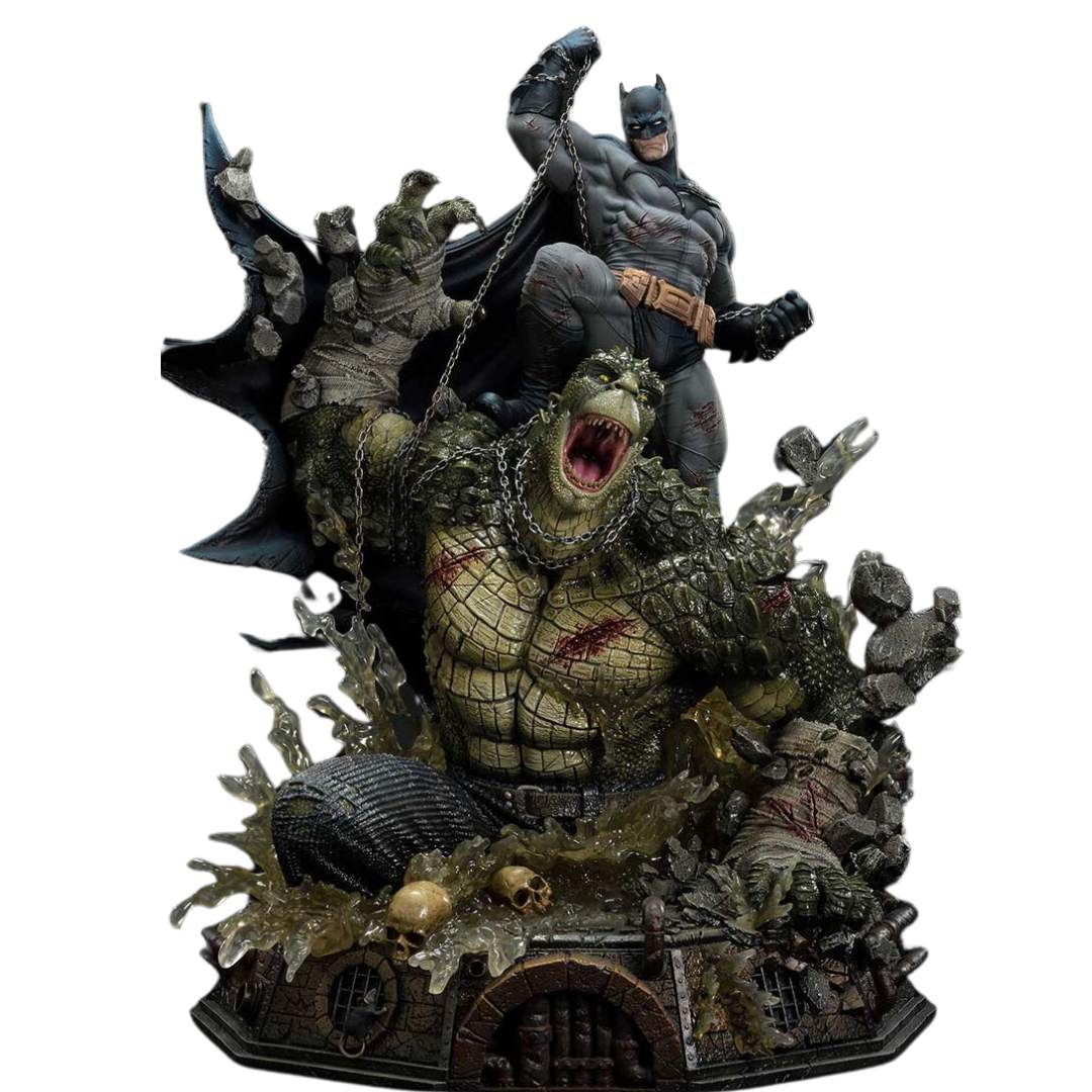 DC Comics Batman VS Killer Croc DX Bonus Version Statue by Prime1 Studios -Prime 1 Studio - India - www.superherotoystore.com