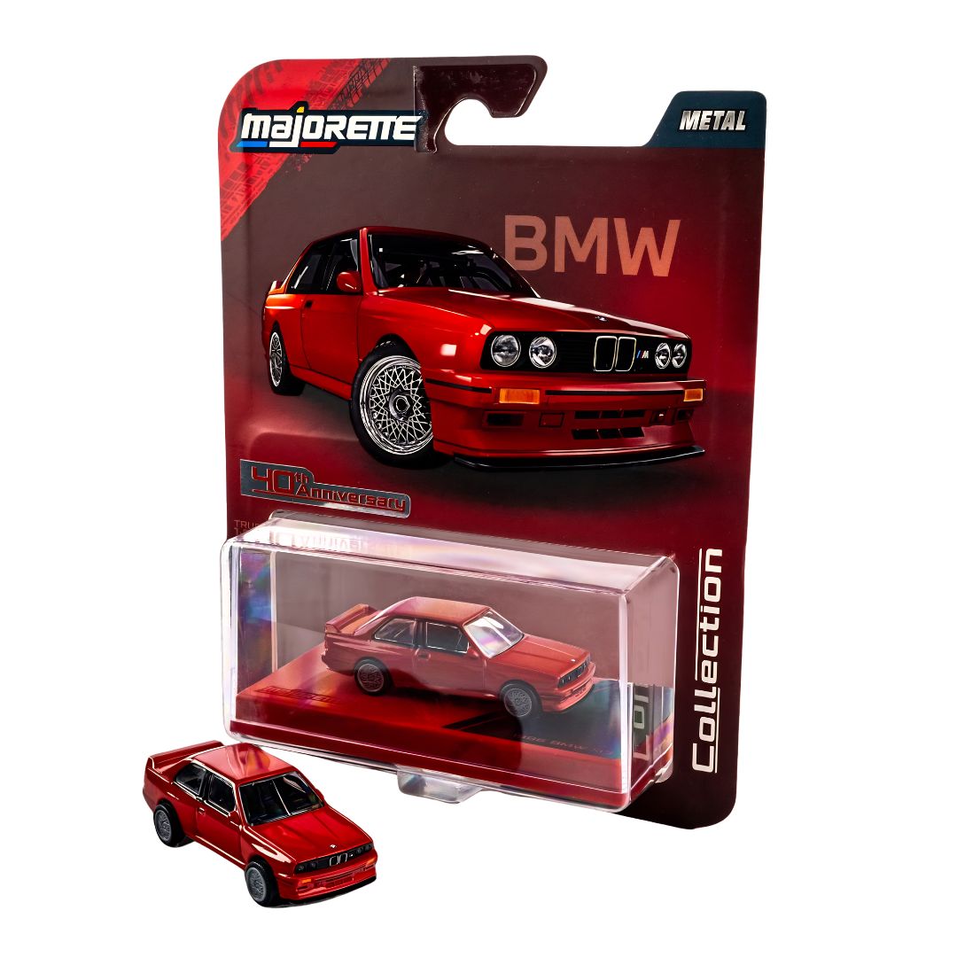 Collection Series Red 1986 Bmw M3 1:64 Scale Die-Cast Car By Majorette