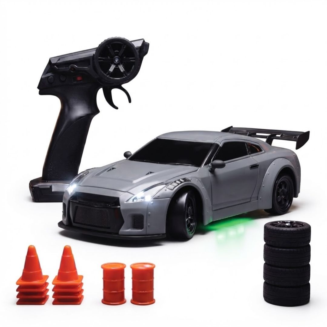 Flare – Remote Control Drifter 1:24 Scale Grey Car By Legend Of Toys