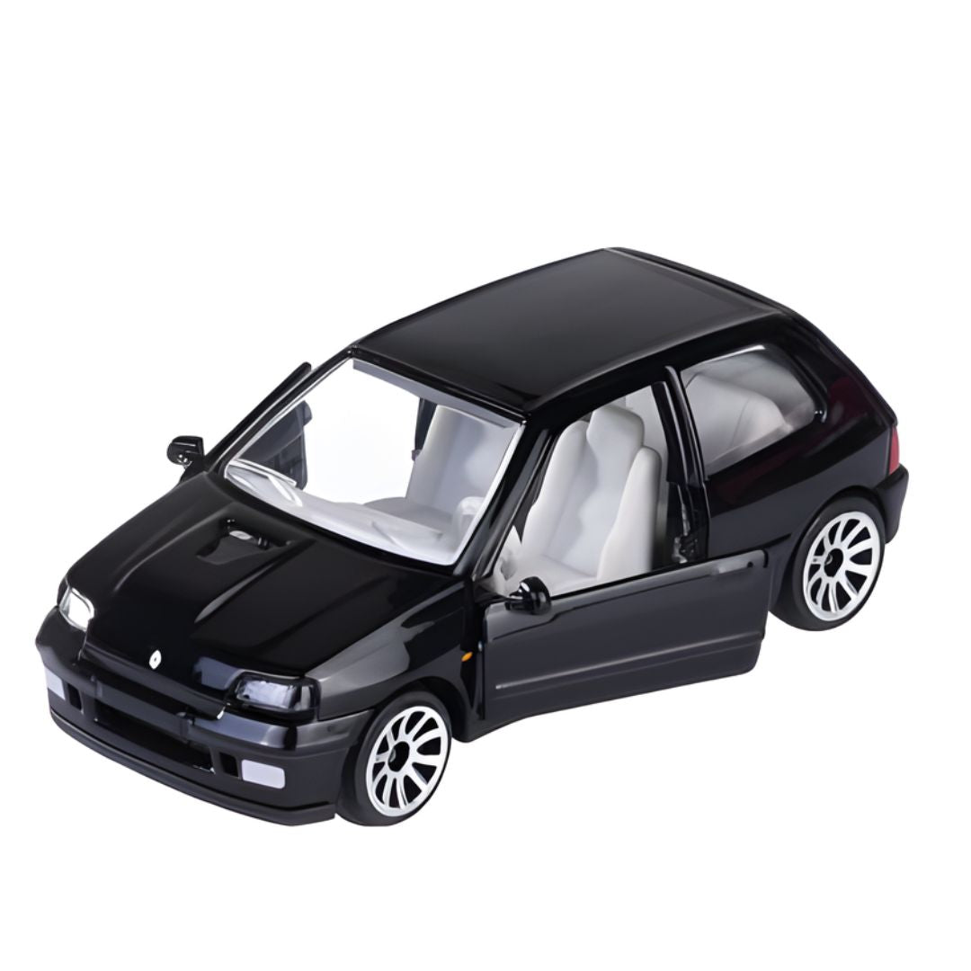 Vintage Black Renault Clio 16S 1:64 Scale Die-Cast Car By Majorette -Majorette - India - www.superherotoystore.com