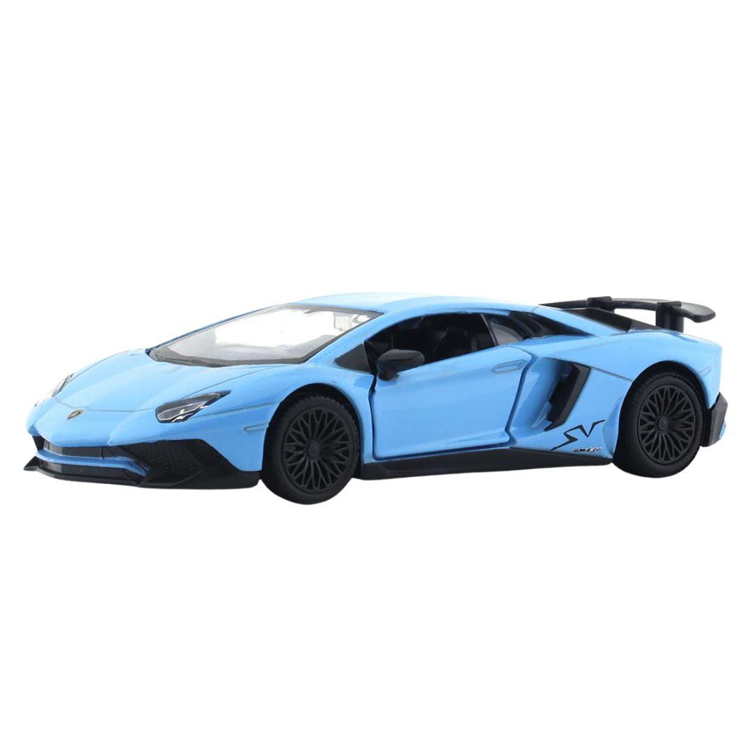 Sky Blue Lamborghini Aventador 1:43 Scale Die-Cast Car By RMZ